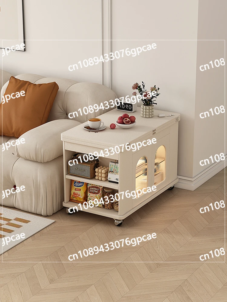 That Does Not Take Up Space Can Be Folded and Lifted Living Room Sofa 2024 Side Table Small Apartment