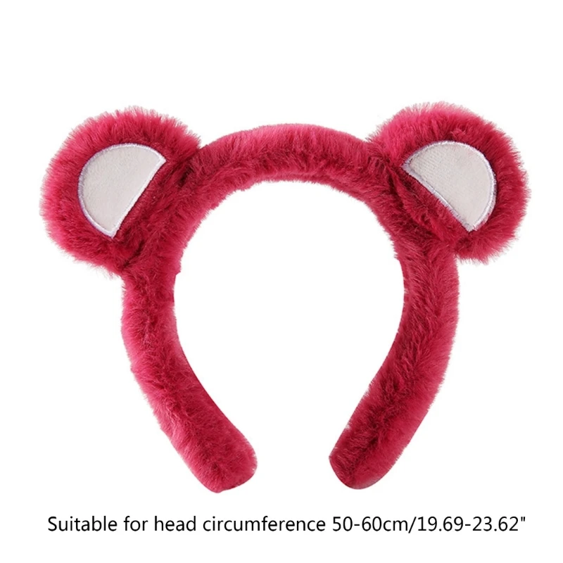 652f Cartoon Headband Bear Ears Forma cabello para cabello.