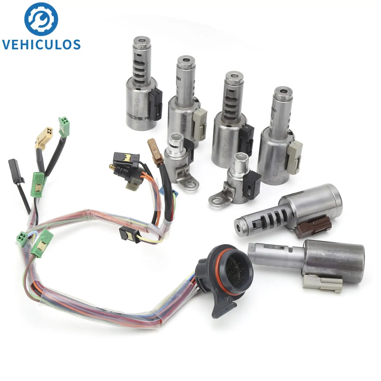1 комплект соленоидов коробки передач с жгутом проводов для Ford Mazda Lincoln AF21 TF-81SC 078220261 C Обычные автомобильные детали