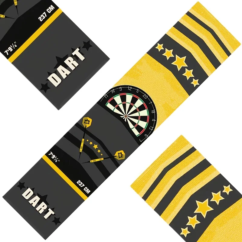 Flooring Protector for Game Room Office Sports Dart Mat Non Slip Darts Mat Checkouts with Throw Lines Heavy Duty Dart Points and