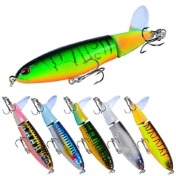 1 Stuks 10Cm 14Cm Topwater Spinner Vissen Lokken Popper Kunstmatige Potlood Harde Aas Propeller Roterende Staart Visgerei Swimbait