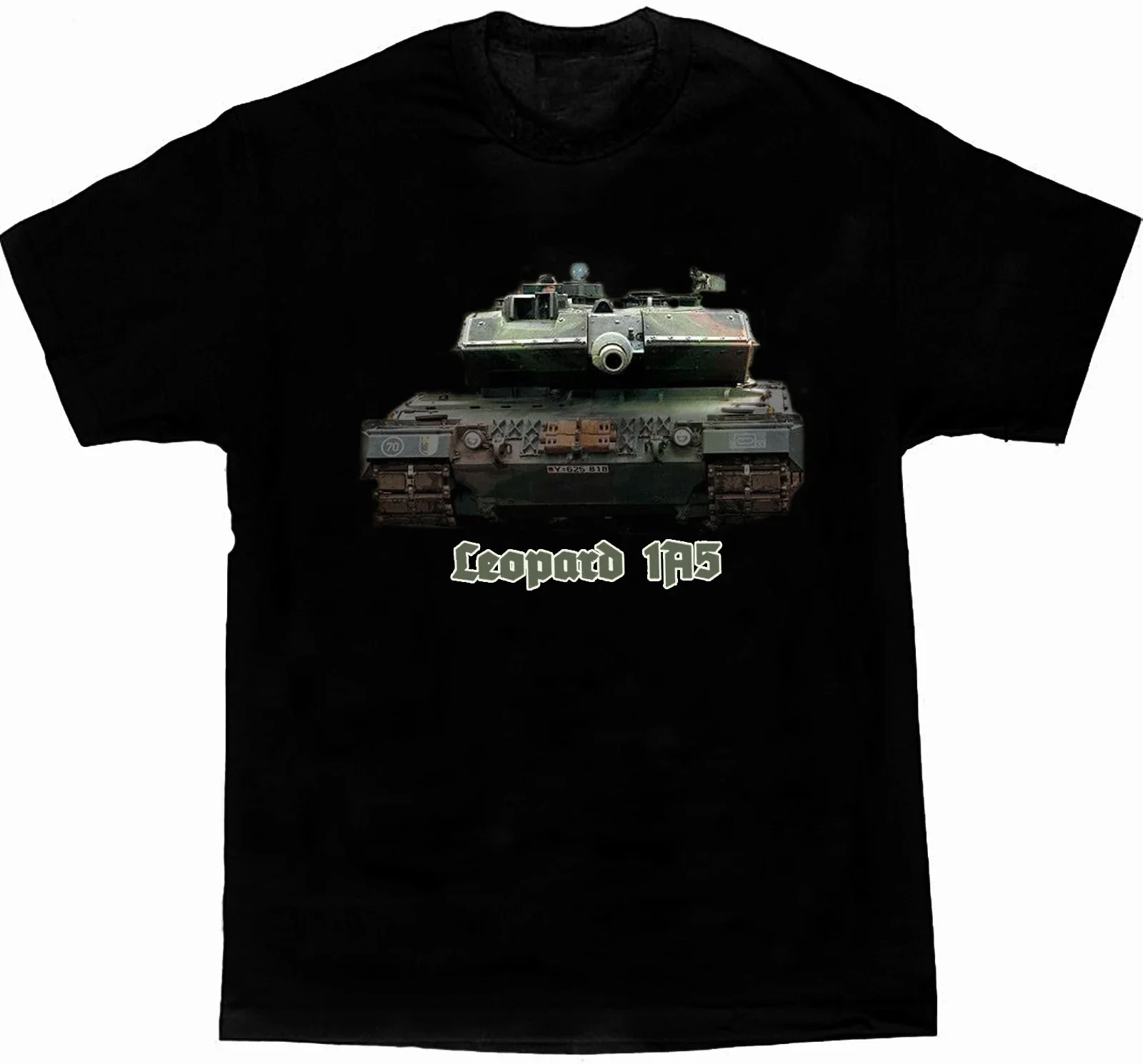 Bundeswehr Panzer Leopard 1A5 Main Battle Tank T-Shirt 100% Cotton O-Neck Summer Short Sleeve Casual Mens T-shirt Size S-3XL