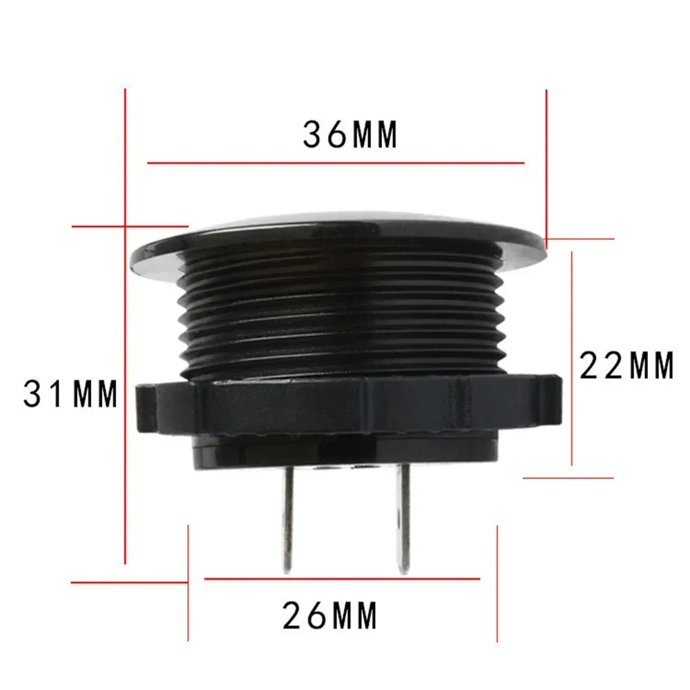 

12V 24V Voltmeter DC LED Voltmeter Compact Design Easy Installation Marine Applications Outdoor Use Real-time Monitoring