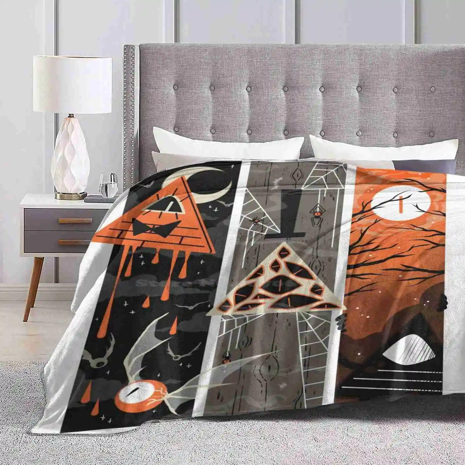 ...Spooky Bill... Soft Warm Light Thin Blanket Bill Cipher Halloween Spooky