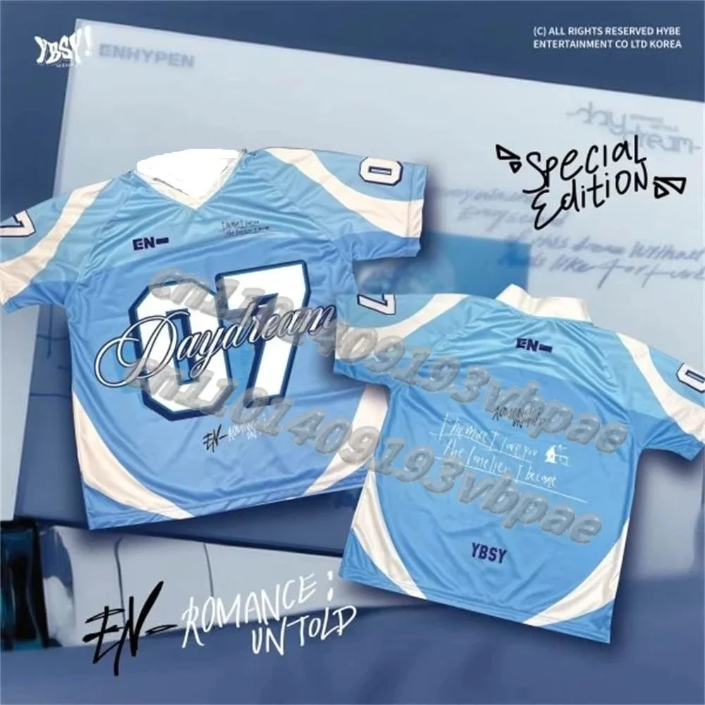 

YBSY Enhypen Daydream Jersey 202526, мужская специальное предложение, новая летняя женская футболка, топы с короткими рукавами, рубашки для детей
