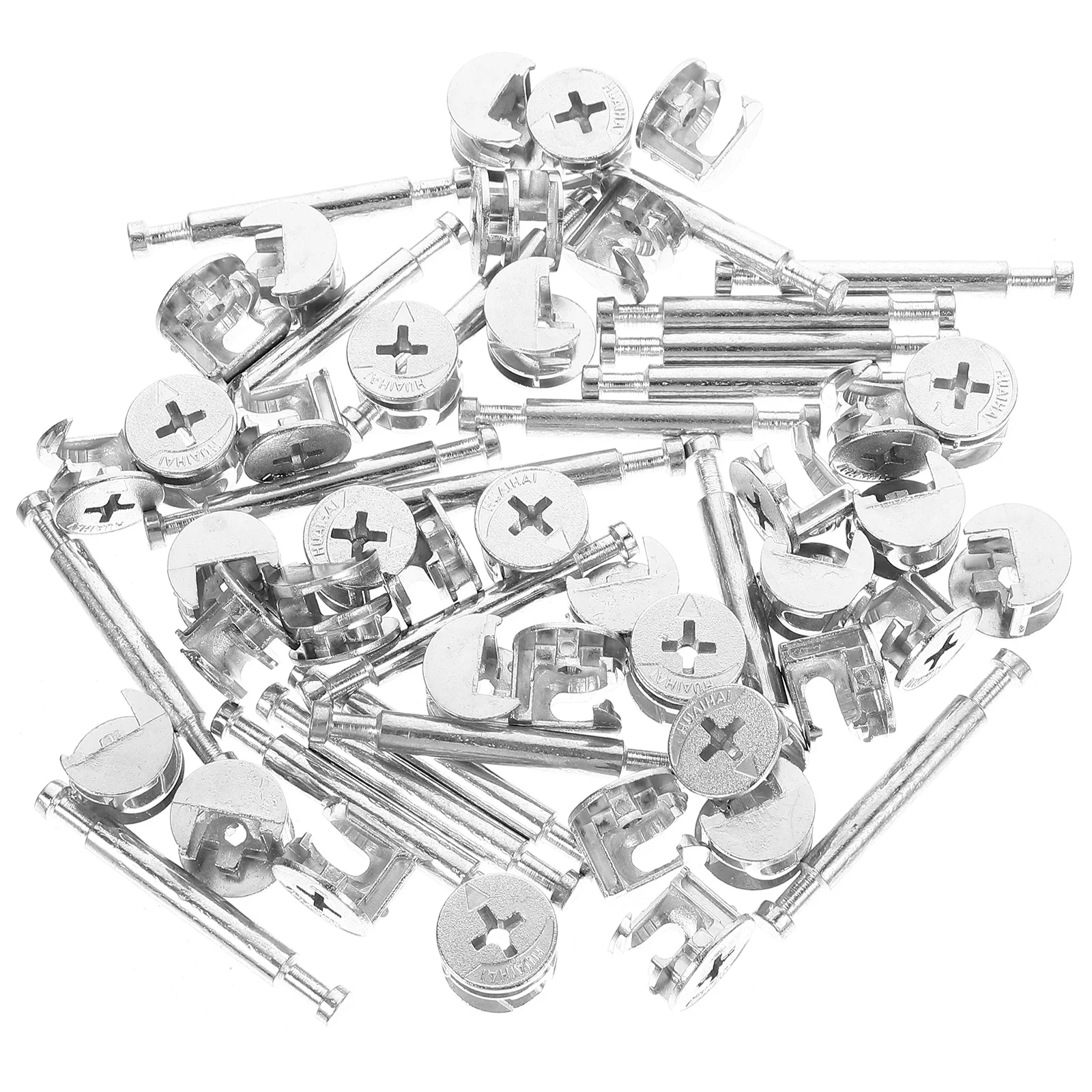 

20 set Furniture Cam Fittings Kit 3 In 1 Metal Connecting Dowels For Cabinet Office Furniture Fasteners Load-Bearing