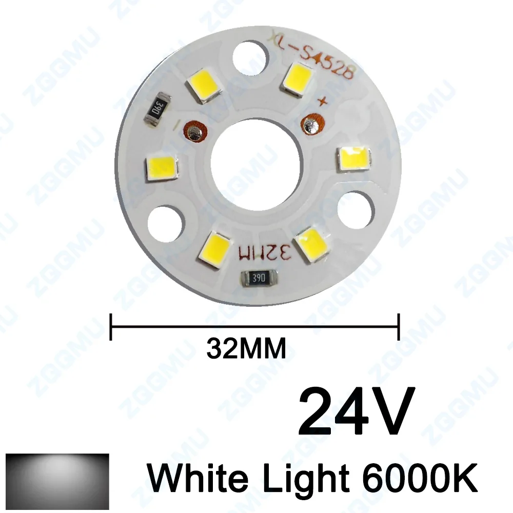 DC24V Low Voltage LED Chip 1W 15W 3W 5W SMD Light Source Board White Warm White 19mm 23mm for DIY Lighting Strip Module