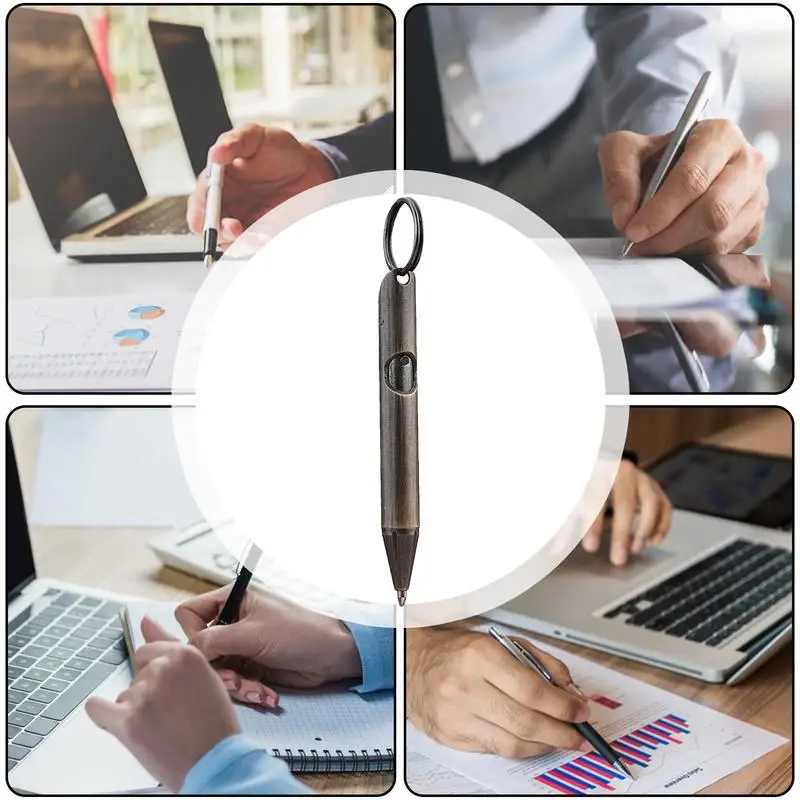 Click Pens Многофункциональная ручка для письма Профессиональная карманная латунная шариковая ручка Многофункциональная ручка для письма Брелок для бизнеса