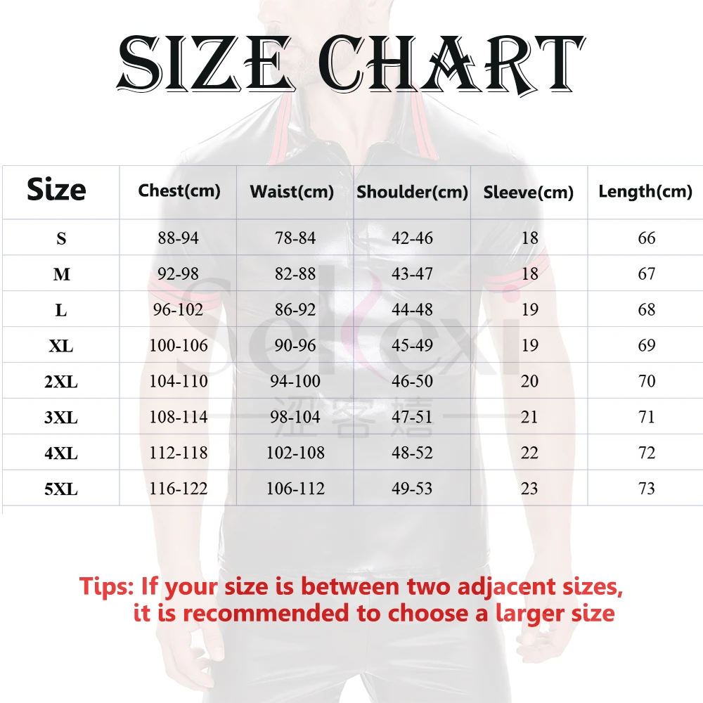 Men's Short Sleeve Leather Tops Fashion PU Leather Shaping Sheath T-Shirts Male Casual Turn Down Collar Button Shirts Clubwear