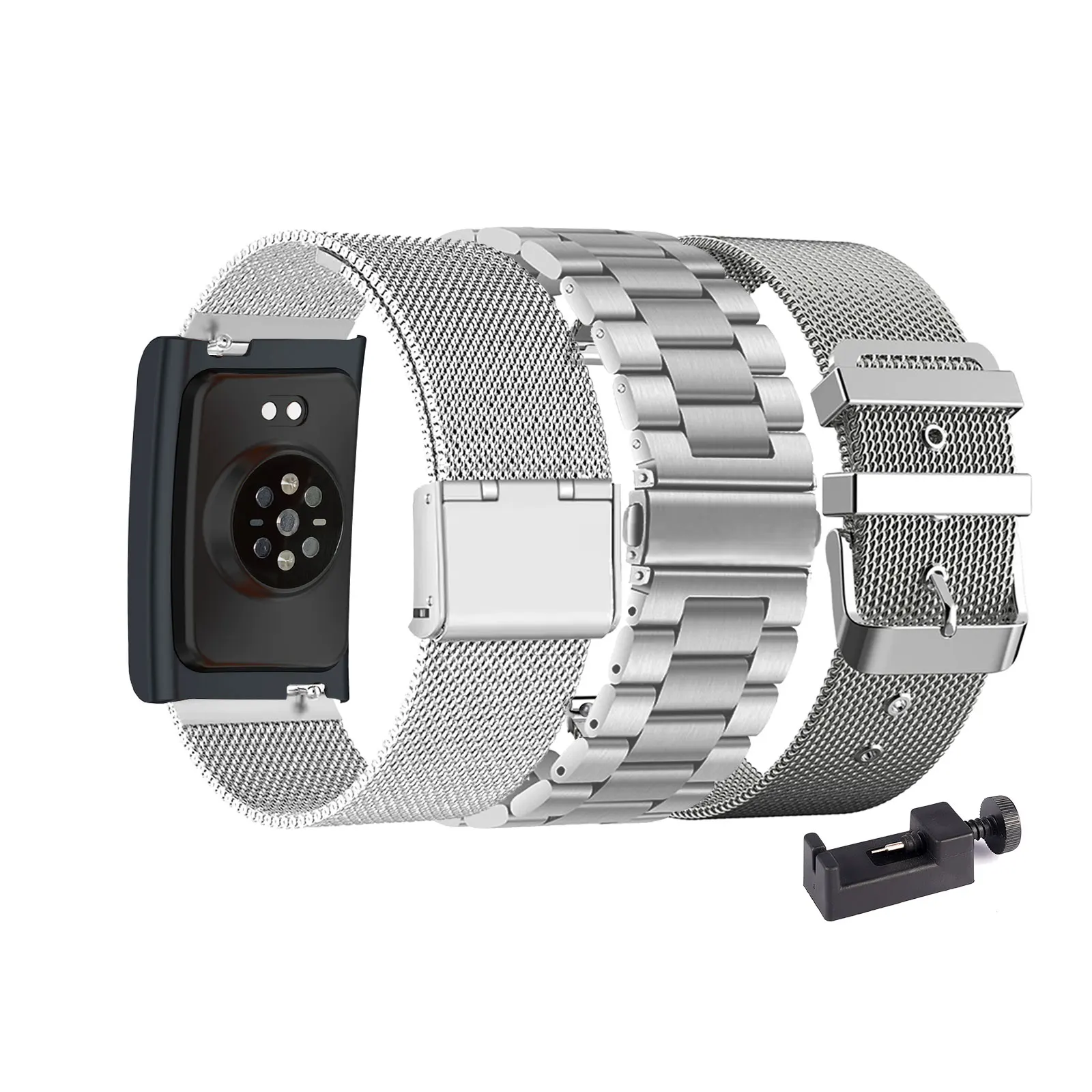 

3pcs Metal Bands for Amazfit Helio Strap Strap for Men and Women