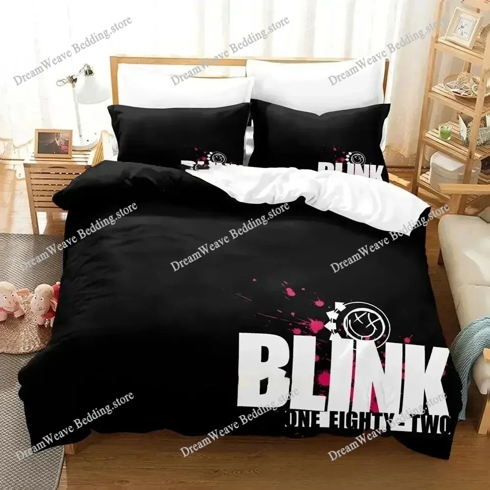 

Music Band B-Blink-182 Bedding Set Single Twin Full Queen King Size Bed Set Aldult Bedroom Duvetcover Sets Bed Sheet Set 2025963