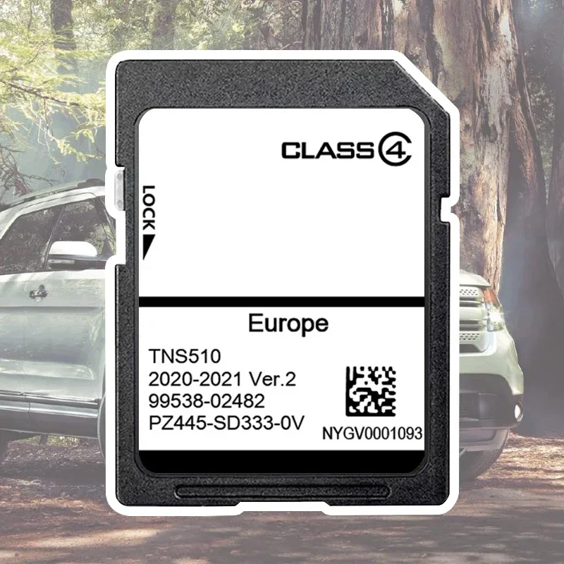 

TNS510 Genuine for Toyota Satellite Navigation SAT NAV 2020-2021 SD Card PZ445-SW333-0V Version2 Cover Europe Country