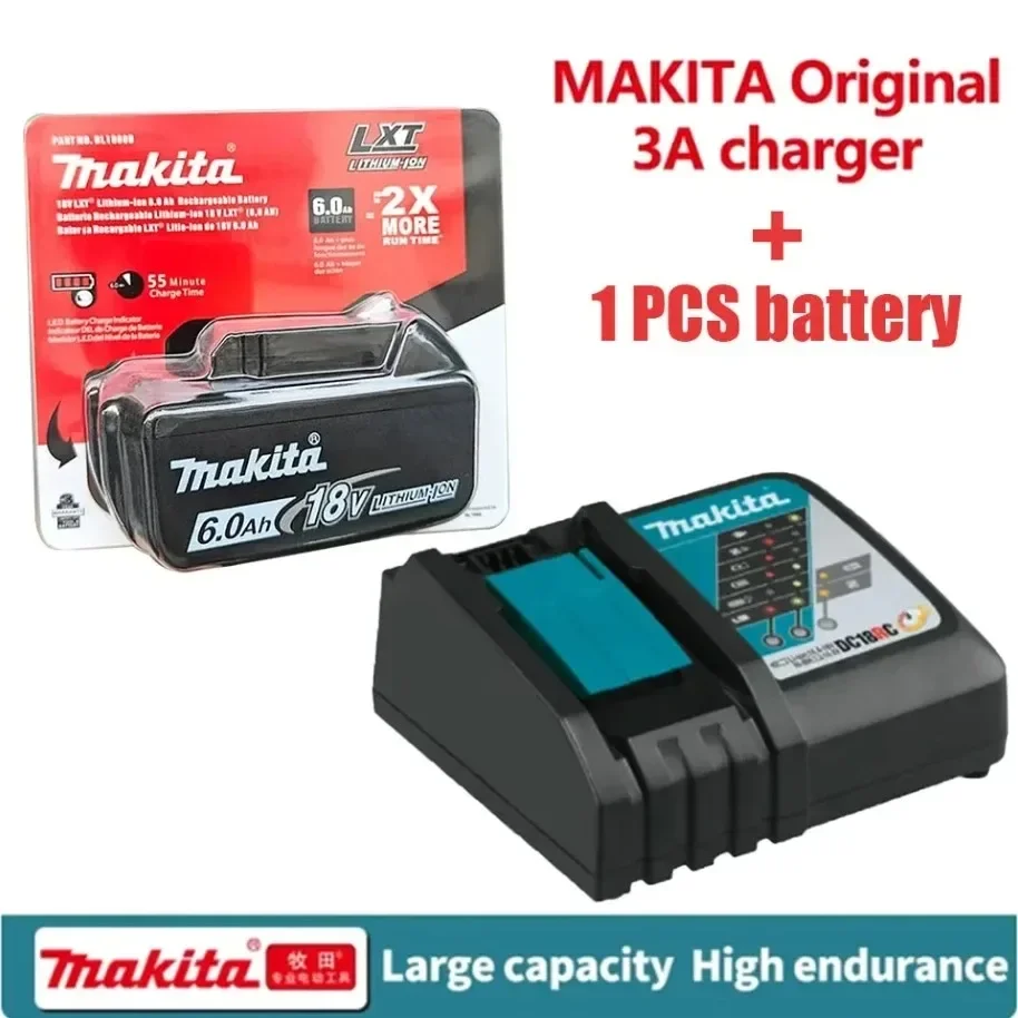 

NEW Original For Makita 18V Drill Battery Charger 3A Li-ion US/EU Charger for Makita 14.4V 18V BL1815 BL1860 BL1430 BL1450 LXT