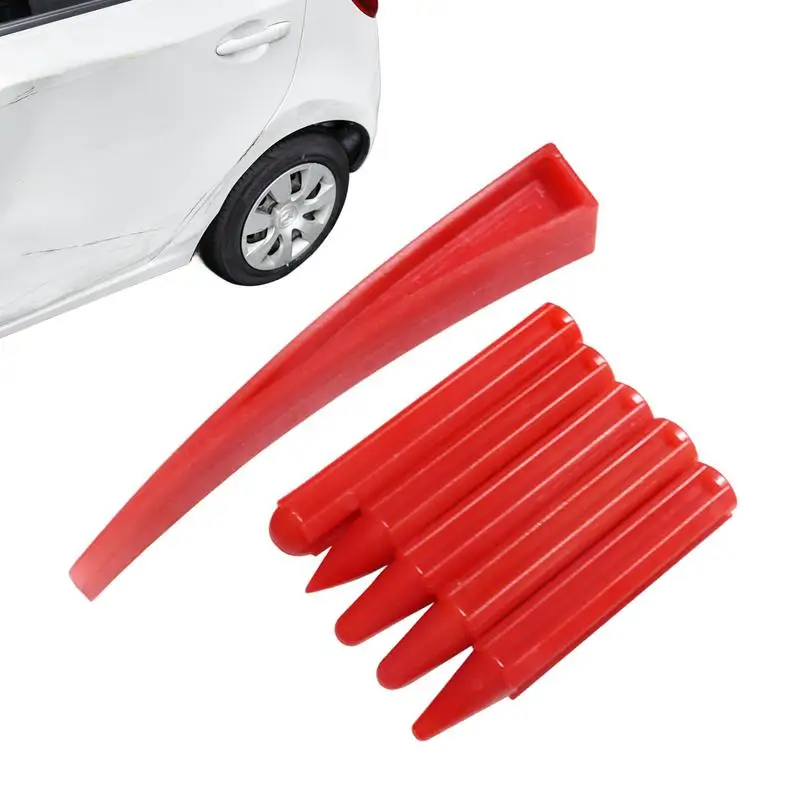 

Heads Tap Down Tools 5Pcs Perfect Fit Rustproof Leveling Pens Set Portable Auto Body DIY Supplies Dent Fix Tools With 1 Wedgefor