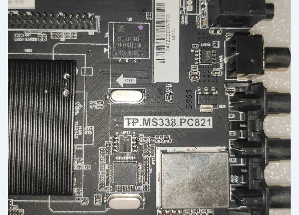 TP.MS338.PC821  TV motherboard WiFi dual core cache 512M + 4G    FOR  English Language