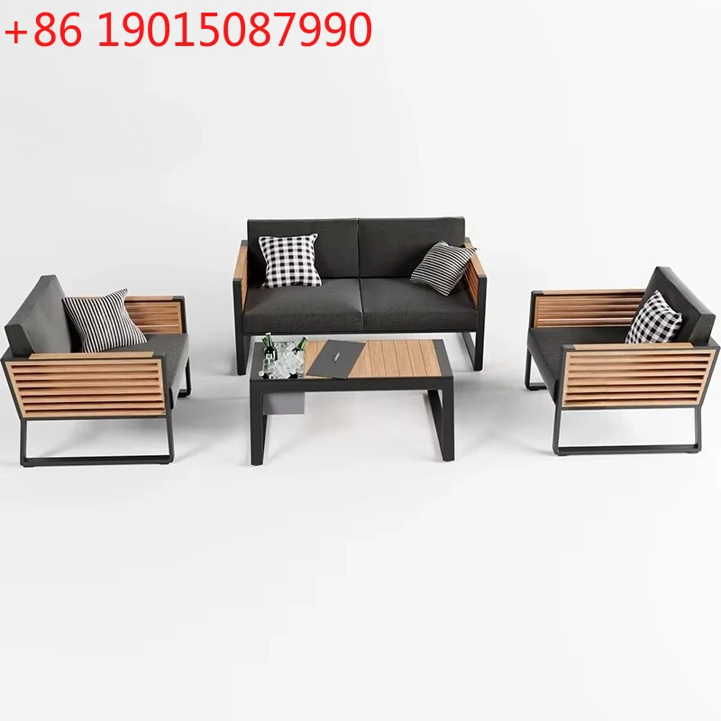 

Современный модульный диван-уголок U-образной формы из массива дерева с плетеными элементами из ротанга, белый, для патио, садовая мебель, водонепроницаемый, из тика, для улицы