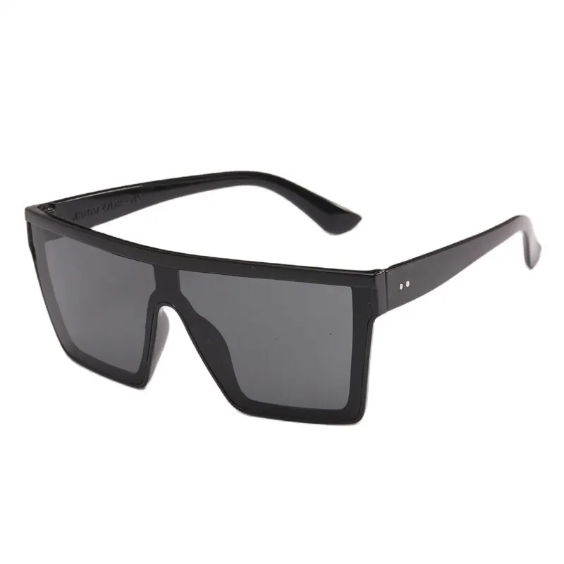 Männer und Frauen Retro Sonnenbrille übergroße flache schwarze quadratische Farben uv400 Gradient Anti Blend Anti-UV-Sonnenbrille