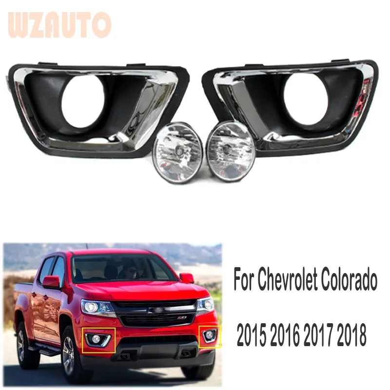 1 Set Left and Right Front Bumper Lamp Daytime Running Fog Light Assy For Chevrolet Colorado Pick-up 2015 2016 2017 2018