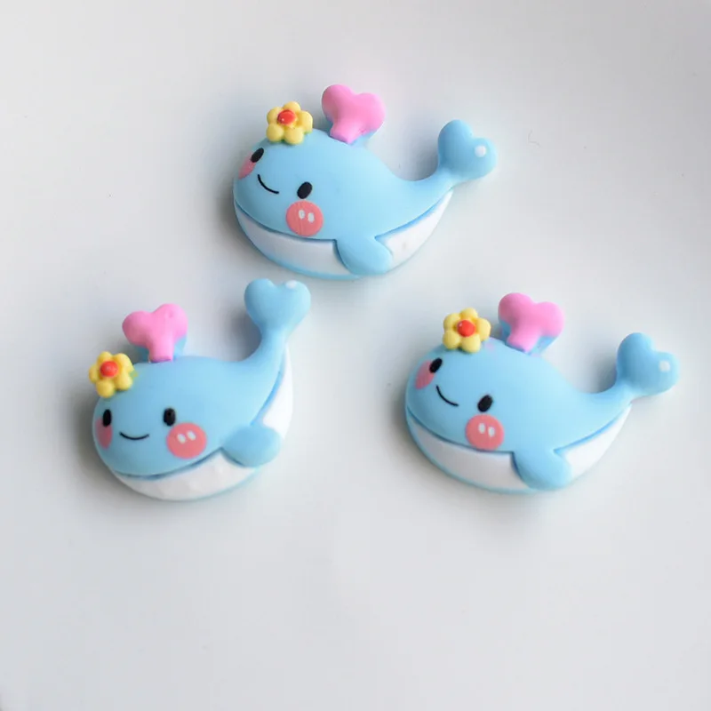 Cute Kids Clothing Buttons Cartoon Whale Mermaid Conch Sea Pattern Decorative DIY Sewing Accessories Children 10pcs Resin Button