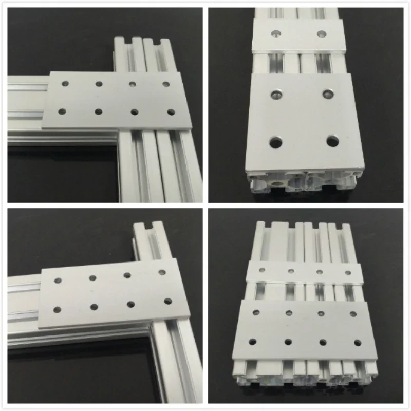 CNC Vertical connecting plate TL cross type 2020/3030/4040 aluminum profile reinforced one-word connector