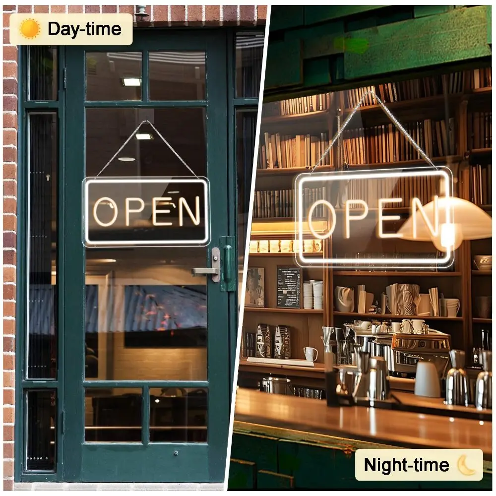 

Durable USB Powered Neon Sign Dimmable Decorative Light Open Neon Sign Window Sign Business Sign LED Neon Sign Store Front