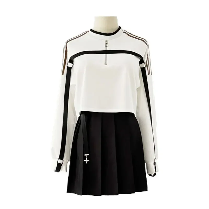 

Love And Deepspace Caleb Deepspace Hunter Cosplay Costume 2025 new Anime Hoodie Belt Skirt Full Set Halloween Casual Uniform