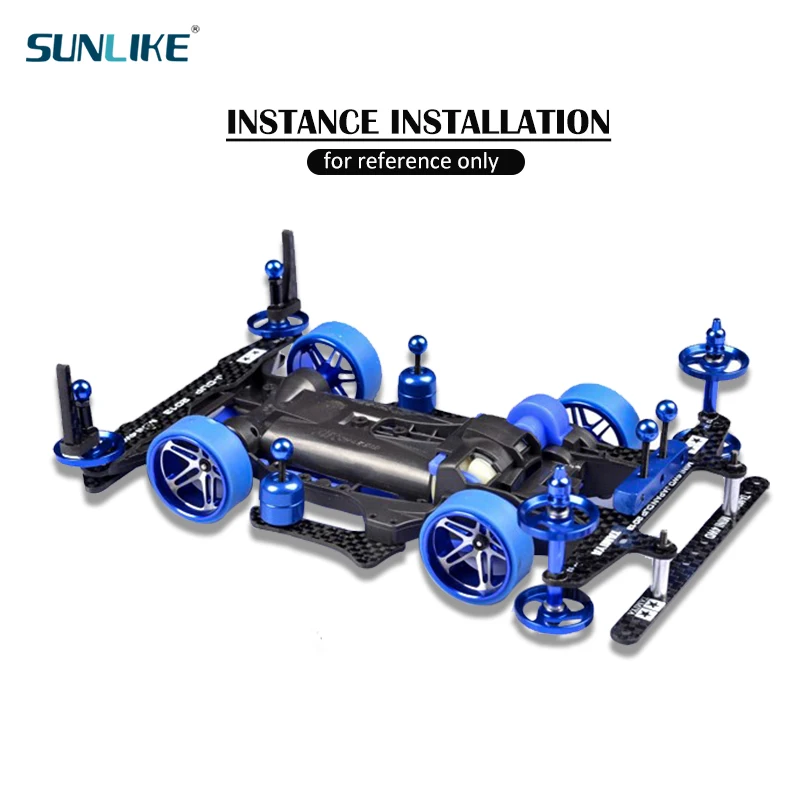 Self Made J-Cup 2013 1.5mm HG Carbon Fiber Front and Rear Multi-Roller Setup Holds 94953 94954 for Tamiya Mini 4WD Kit