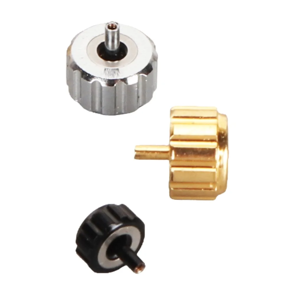 Durable Metal Silver Watch Crown Parts Copper 9*5cm Replacement Watch Crowns Watch Stem O Ring Watch Maintenance