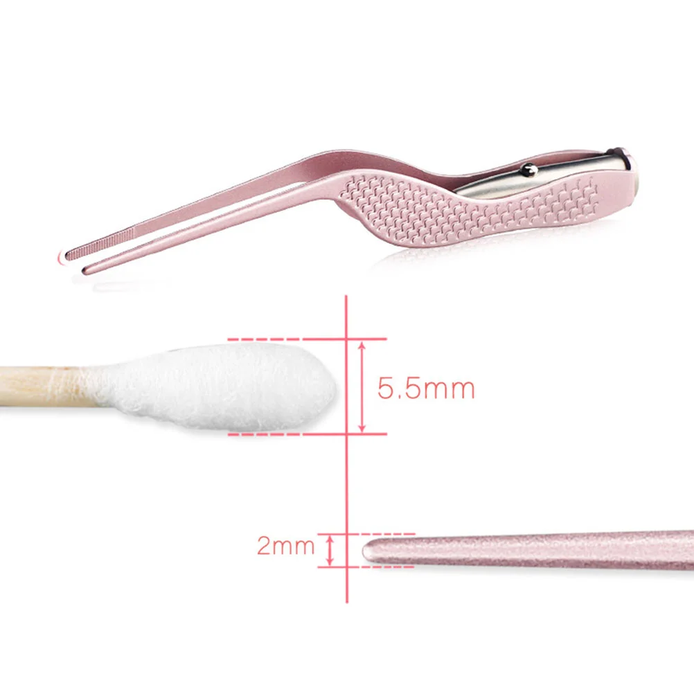 Ear Pick Tweezer Earwax Removal Earpick Picking Tool Curette Cleaner Cleaning Pink LED Child