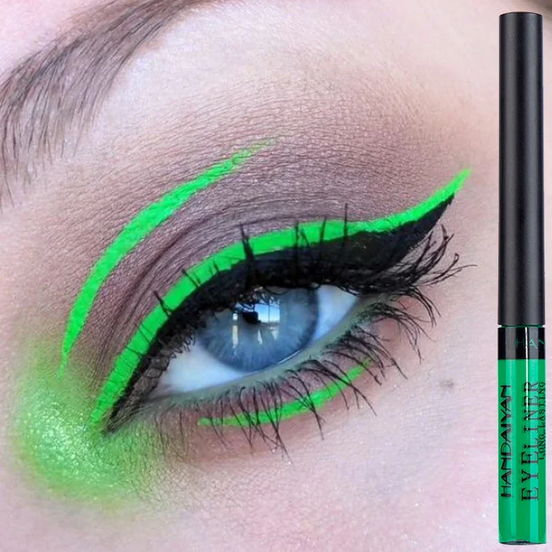 Kolorowy żel do eyelinera 12 kolorów wodoodporny trwały matowy płynny Eyeliner ołówek szybkoschnący seksowny bez blaknącego kolorowego makijażu Eyeliner