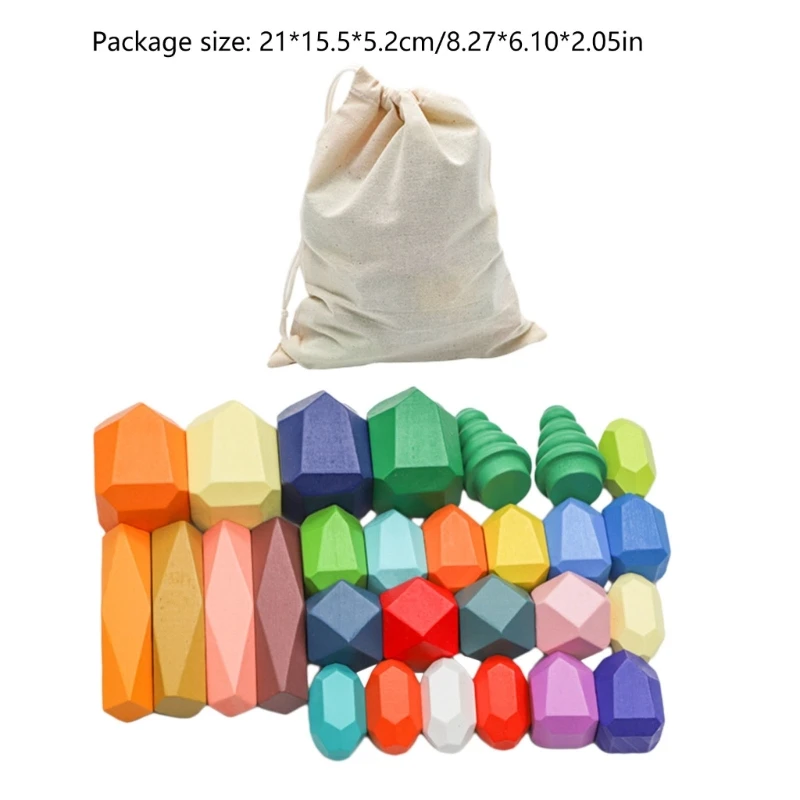 Blocs colorés jouet pour enfants 3 à 5 ans, cadeaux, jouet d'équilibre empilable, compétence motrice pour les tout-petits,