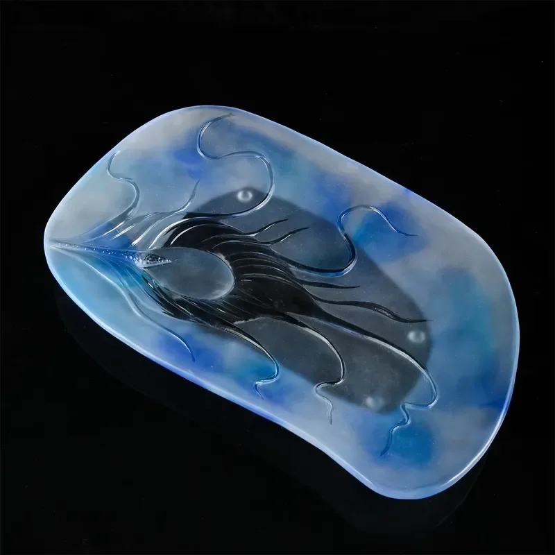 Creative European Style Crystal Home Decor Fruit Plate Glass Snack Tray