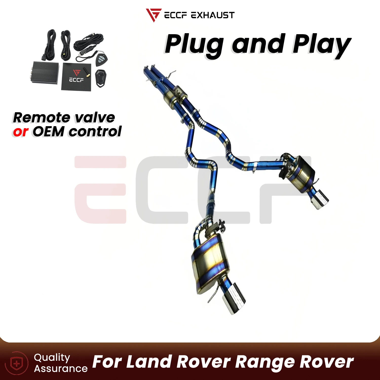Sporty Titanium Complete exhaust system For Land Rover Range Rover Aggressive Exhaust Sound Plug and Play Performance Upgrade