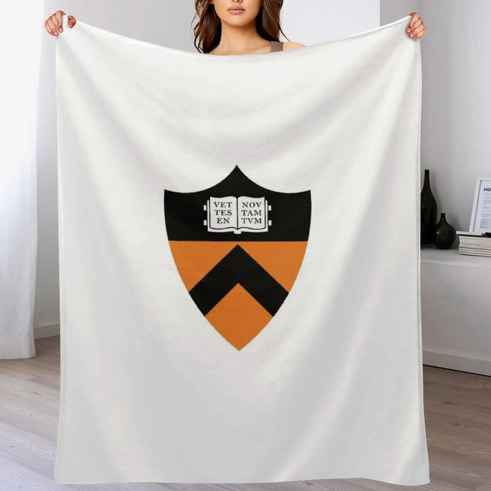 

Princeton Shield Throw Blanket Cute Plaid Custom Baby For Sofa Thin Blankets