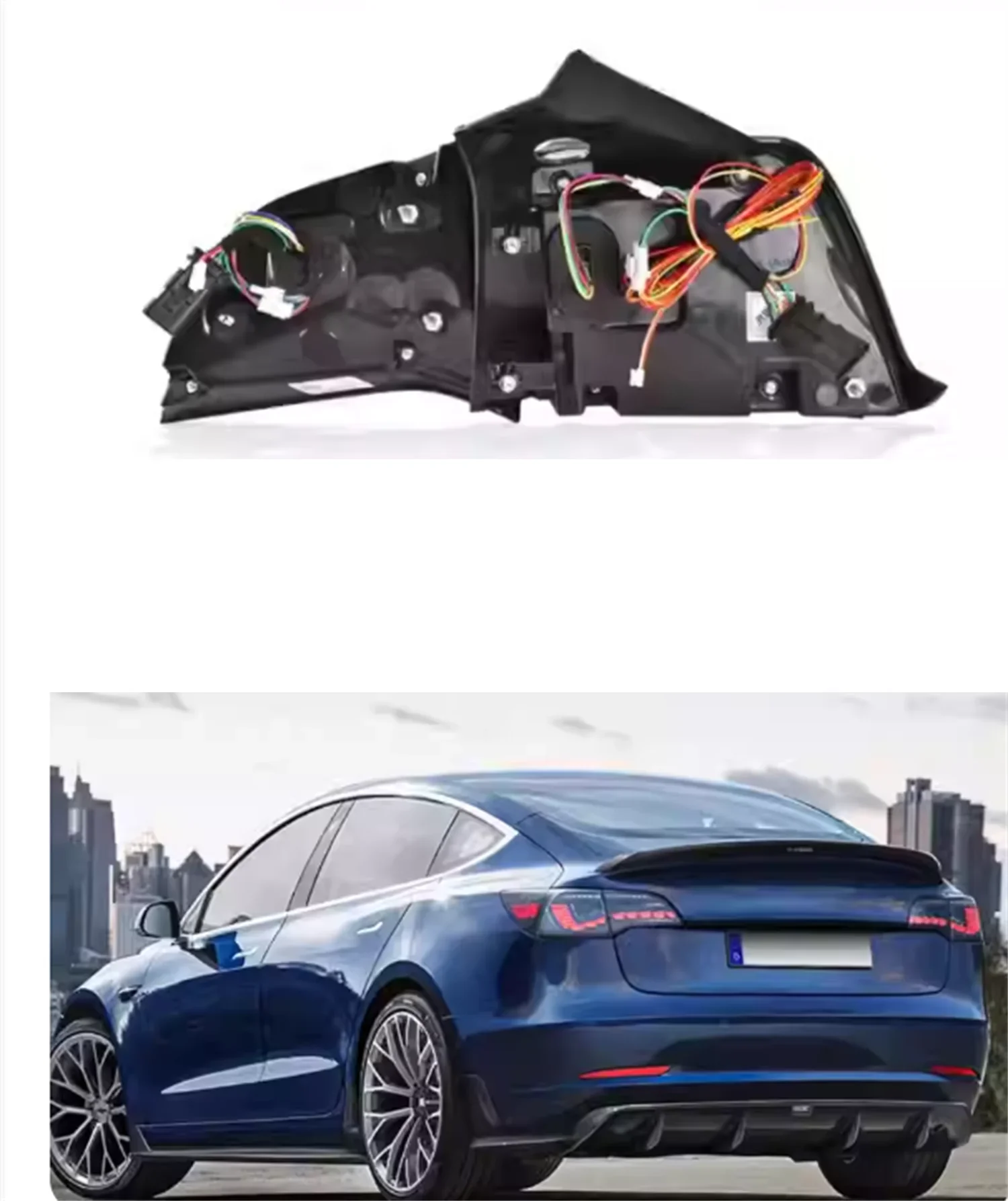 

Задний фонарь автомобиля для Tesla Model 3 Y 17-22, стоп-сигнал, фонарь заднего хода, указатель поворота