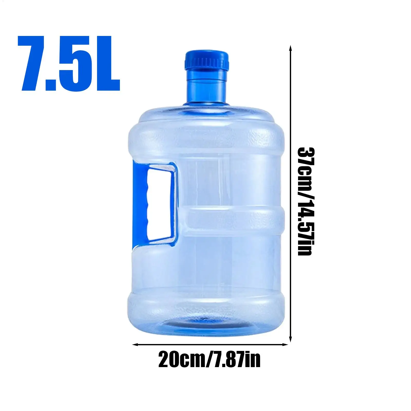 5/7.5L Car Water Buckets Food Grade Water Storage Jug Tank with Handle Multifunctional Canteen for Hiking Beach Camping Backyard view 6