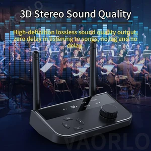 3D estéreo Bluetooth 5.3 Receptor de audio óptico/coaxial/3.5 mm Aux Analógico SALIDA DIGITAL SALIDA Adaptador para altavoz de automóvil 10 mejores receptor de espectro de ventas - №1