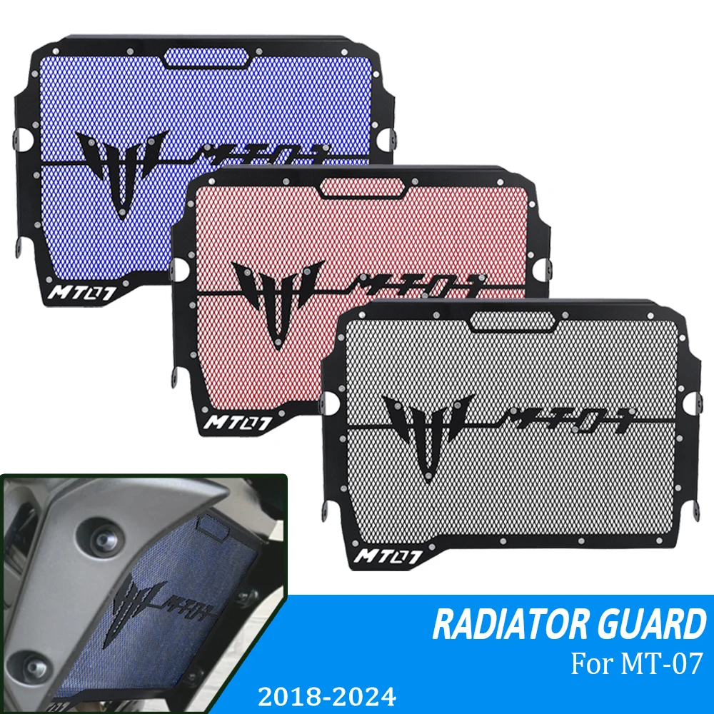 

For Yamaha MT-07 FZ-07 MT07 FZ07 MT 07 FZ 07 2018-2024 2023 Motorcycle Radiator Grille Cover Guard Protection Protector Grill