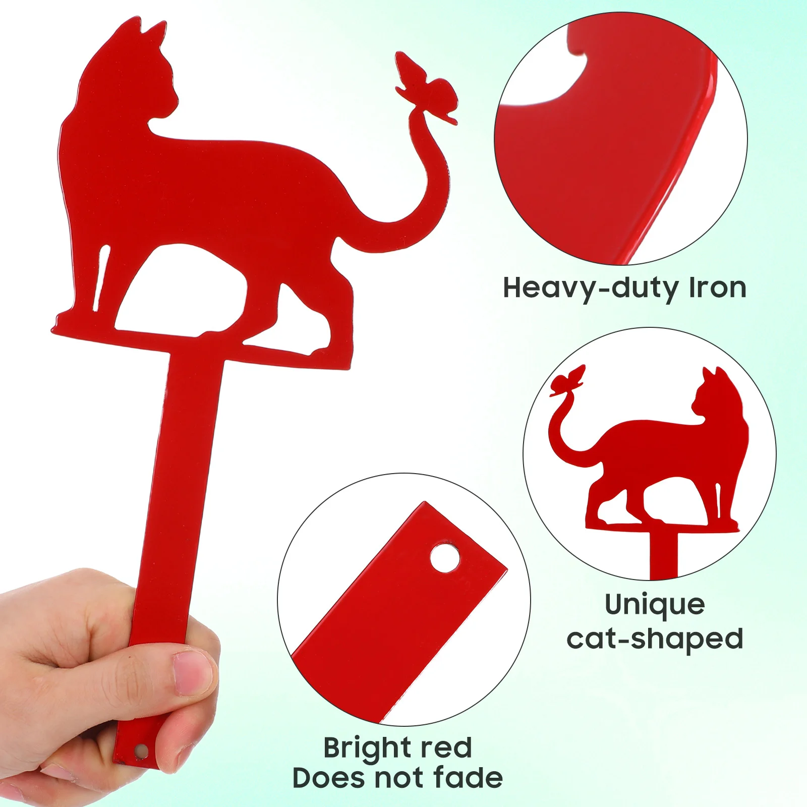 الحديد صندوق البريد ديكور القط شكل حديقة حصة تسجيل في الهواء الطلق ساحة زخرفة المعادن العلم الزخرفية للباب الأمامي الحديقة