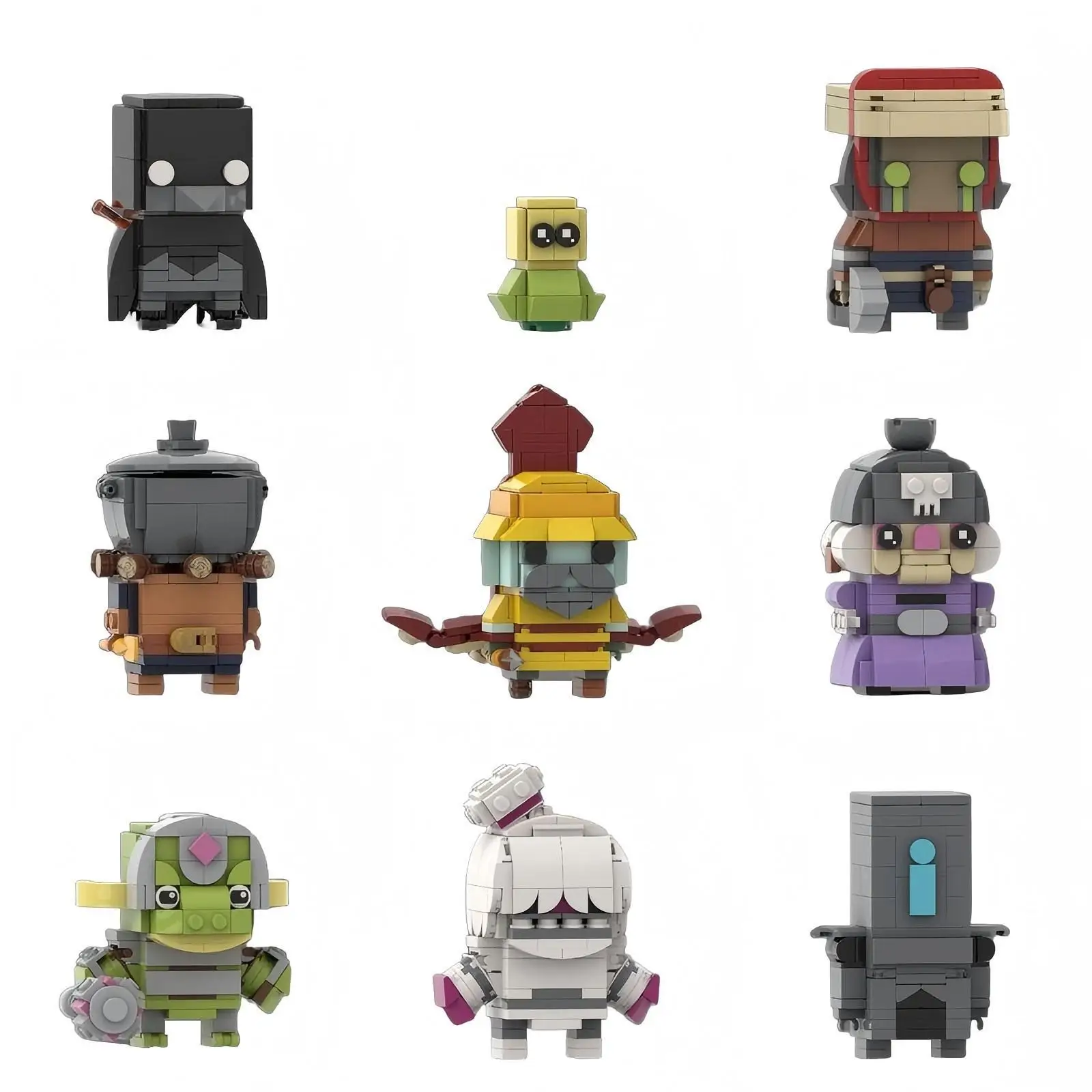 Dark Fantasy Theme MOC Brickheadz Death S Door Collection Model Building Blocks Construction Toys Christmas Gifts Idea Brick