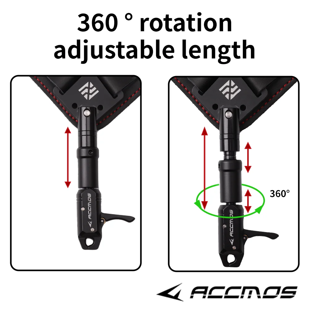 360 Degree Archery Caliper Release Aid PU+ Aluminium alloy Arrow Trigger Compound Bow Wristband Shooting