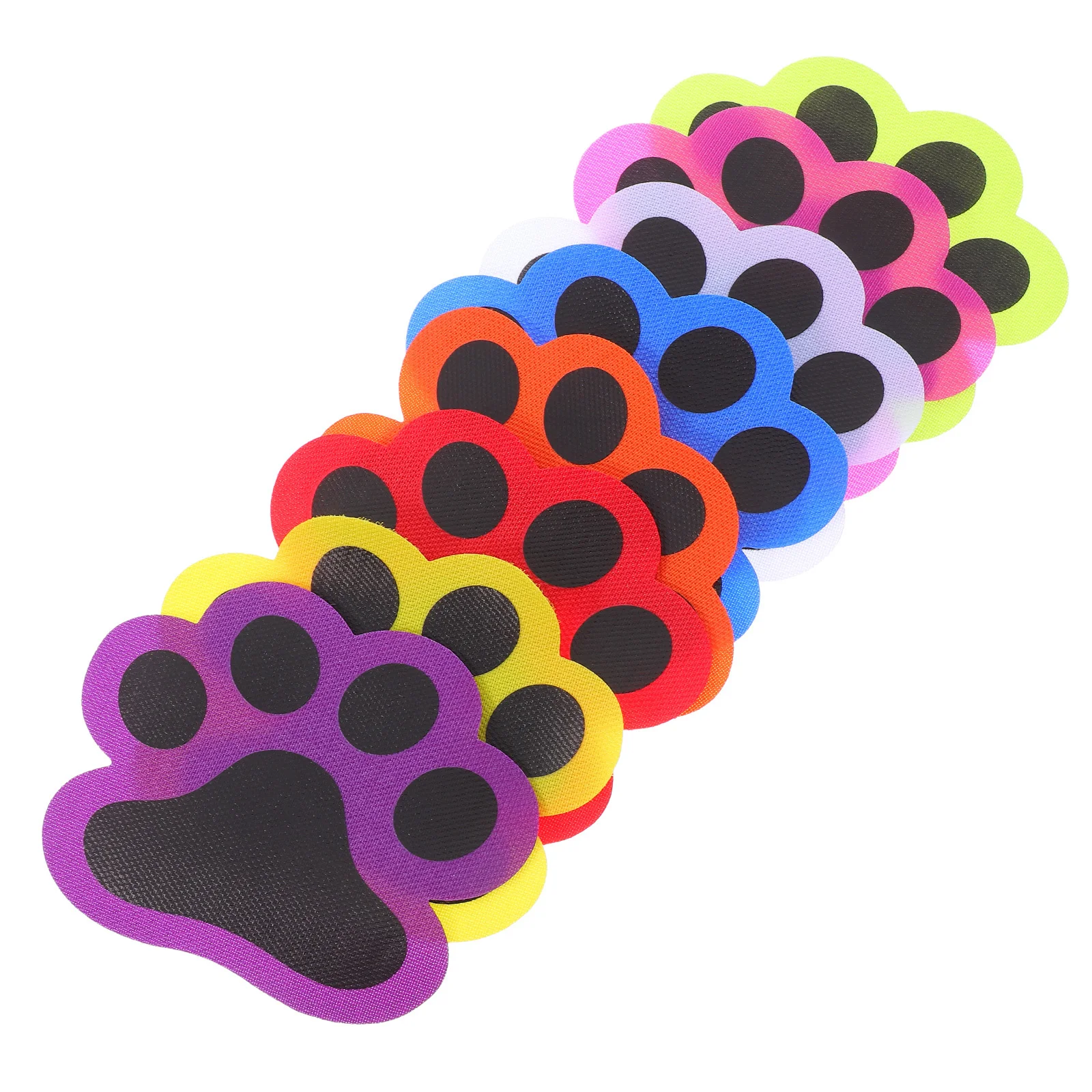 36 pezzi pennarelli per tappeti design zampa di gatto riutilizzabili tappeto per aula punti da pavimento multicolore forniture per insegnanti apprendimento della scuola materna