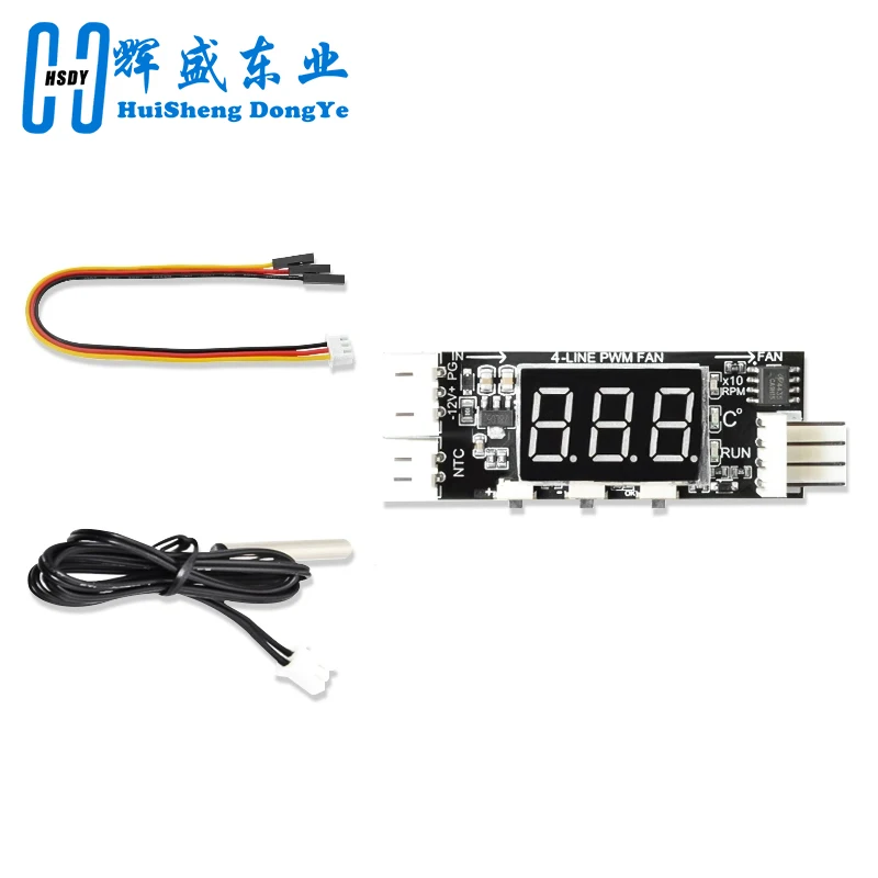 Single 12V 3A DC PWM 4 Wire Fan Temperature Control Speed Controller Chassis Computer Noise Reduction Module NTC B 10K 3950