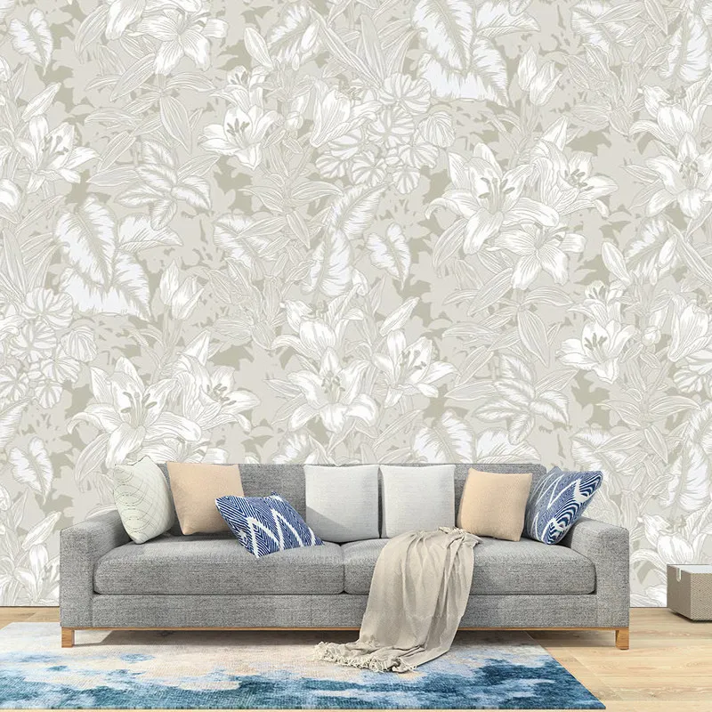 Customized Wallpaper European Retro Plant Flower Eco friendly Wallpaper Bedroom Living Room Decorative 3d Wallpaper