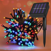 Led Solar String Lights 7m 50 Lights 8 Patterns Solar Fairy String Lights Waterproof Garden Wedding Party Decoration