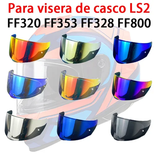 Imagen 1 del producto Visera para FF320 FF353 FF328 FF800 visera para casco de motocicleta protección UV máscara completa accesorios para motocicleta Escudo Le