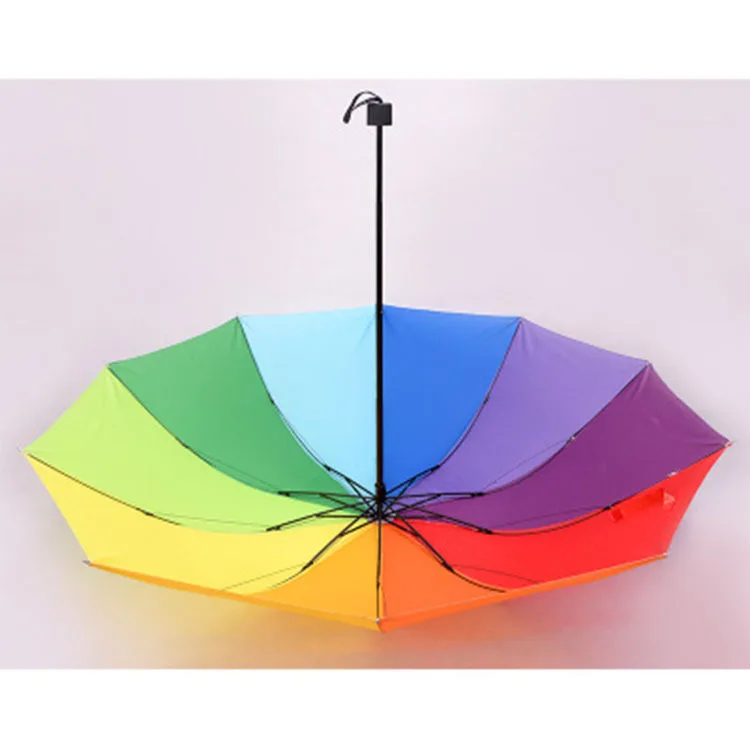 Umbrellas, Rainbow Umbrellas, Folding Umbrellas, Three Fold Umbrellas, Gift Wholesale Advertising Umbrellas