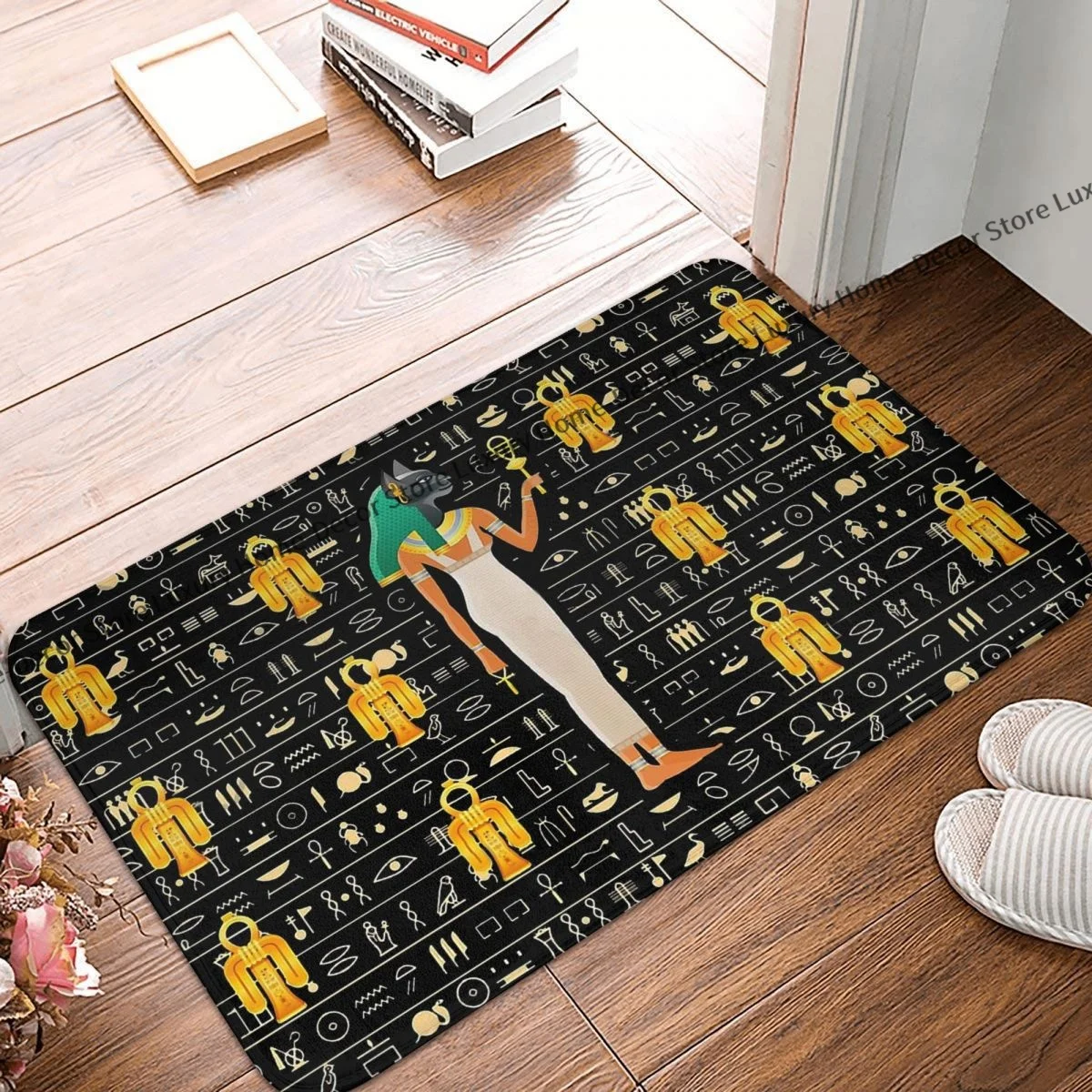 Ancient Egyptian Non-slip Doormat History Bath Bedroom Mat Welcome Carpet Home Modern Decor