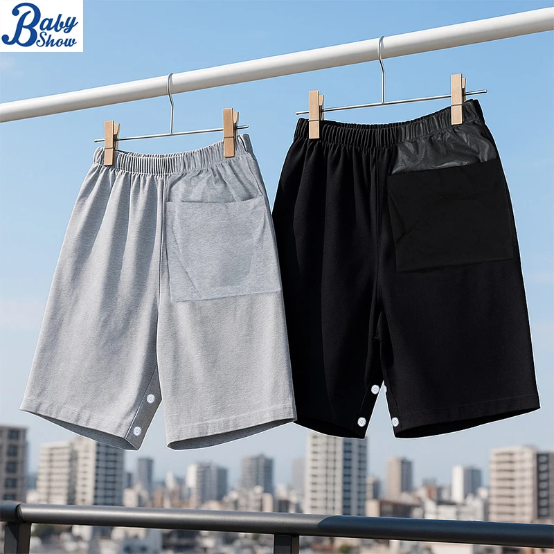 New Pure Cotton Washable Adult Diaper For Elderly Postoperative Care Open Cut Split Leg Leak Proof Skirt Shorts