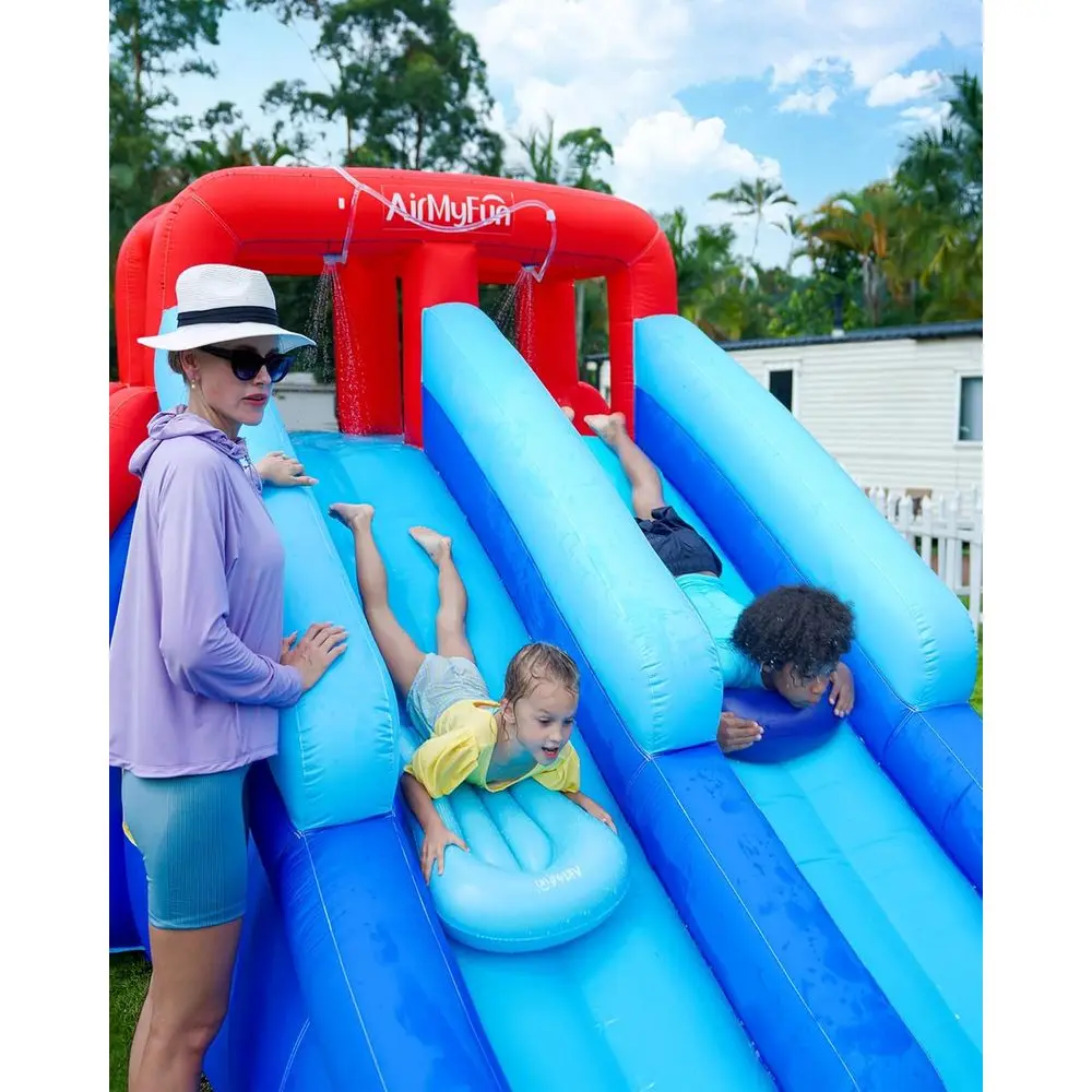 Iatable Bounce House with Double Slide, Kids & Adults Water Slides for Outdoor Fun